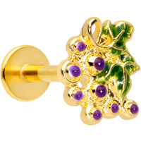 16G 5/16 Gold Tone Yummy Grapes Labret Monroe Tragus