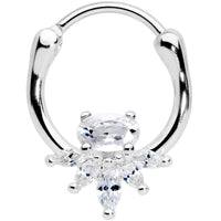 18G 3/8 Clear Gem Spray Cartilage Clicker