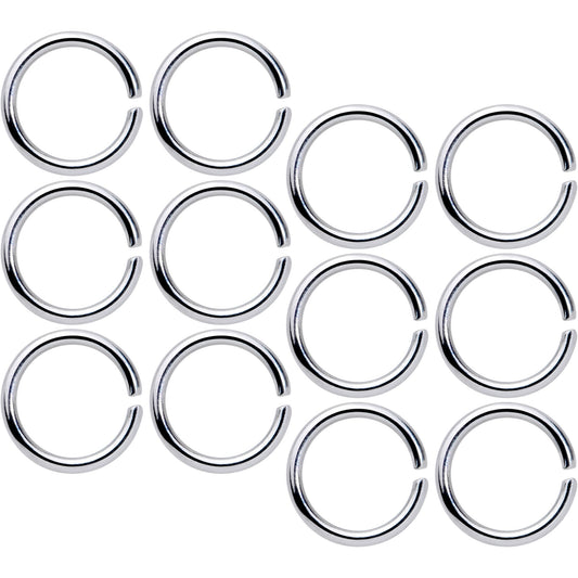 16G 5/16 Seamless Cartilage Ring Set of 12