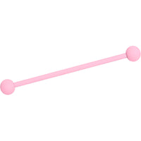 14G Petal Pink Matte Industrial Barbell 38mm