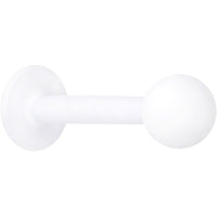 16G 5/16 White Acrylic Matte Labret Monroe Tragus