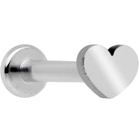 16G 5/16 Heart Grade 23 Titanium Internal Thread Labret Tragus