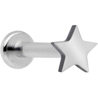 16G 5/16 Star Grade 23 Titanium Internal Thread Labret Tragus