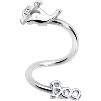 Wailing Ghost Boo Halloween Spiral Twister Belly Ring