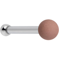 20G 1/4 Brown Matte 2mm Nose Bone