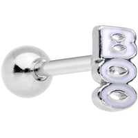 16G 1/4 White Boo Halloween Cartilage Tragus Earring