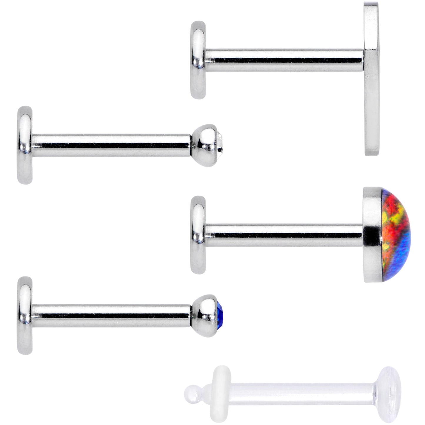 16G 5/16 Officially Licensed Marvel Superman Labret Set of 5