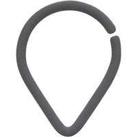 18G 3/8 Grey Matte Teardrop Cartilage Closure Ring