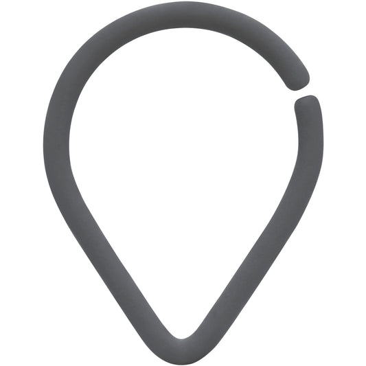 18G 3/8 Grey Matte Teardrop Cartilage Closure Ring