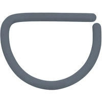 18G 3/8 Grey Matte D Shape Septum Ring