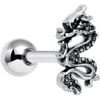 16G 1/4 Regal Medieval Dragon Cartilage Tragus Earring