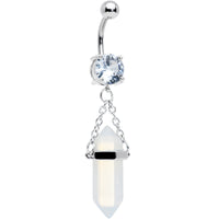 Blue Beryl Stone Stone Hippie Dangle Belly Ring