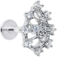 16G 5/16 Clear CZ Gem Constellation Labret Monroe Tragus