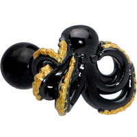 16G 1/4 Black Understated Octopus Cartilage Tragus Earring