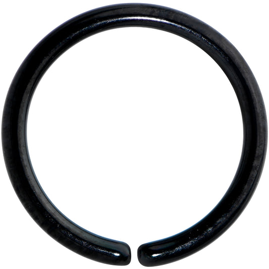 18G 5/16 Black PVD Grade 23 Titanium Bendable Hoop Ring