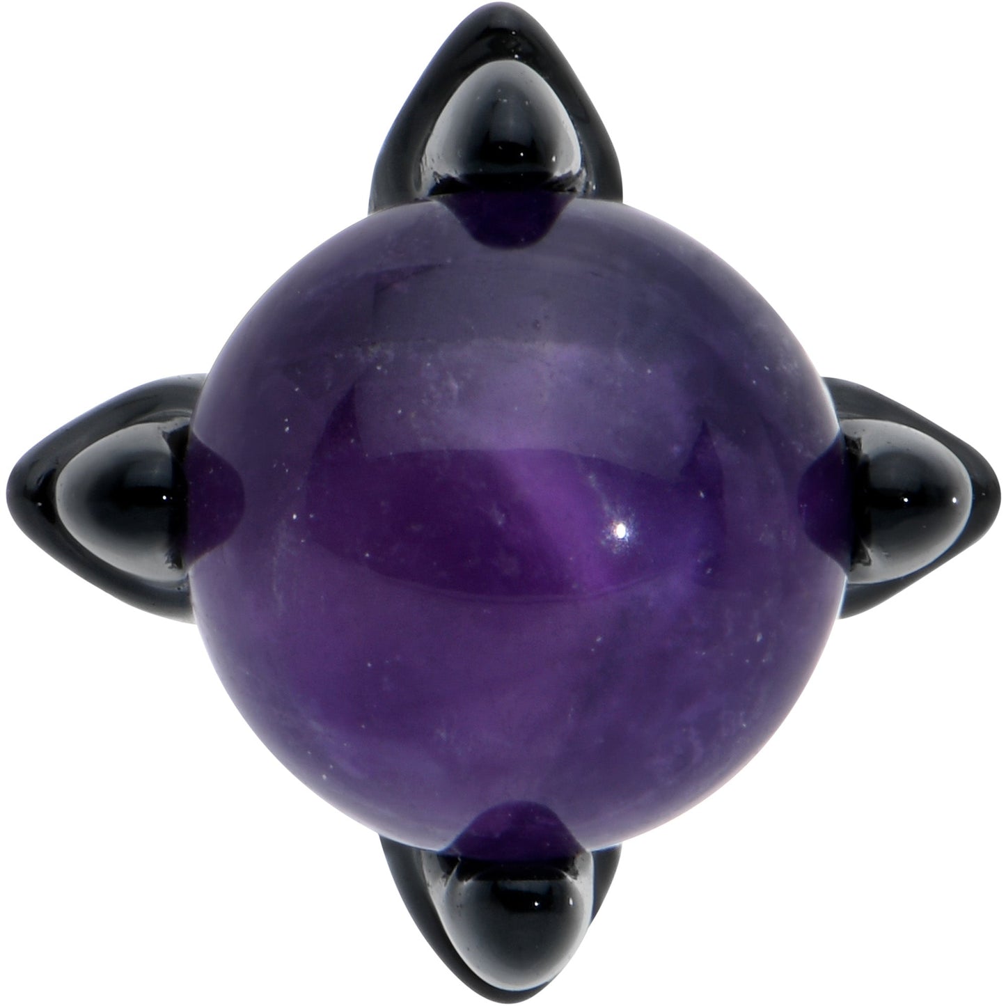 16G 5/16 Purple Amethyst Black Claw Hand Labret Monroe Tragus