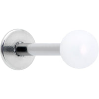 16G 5/16 Matte White Aurora Labret Monroe Tragus
