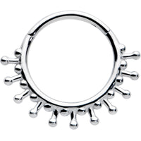 16G 3/8 Splatter Effect Hinged Segment Ring