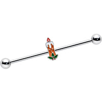 14G Sweet Christmas Holiday Candle Industrial Barbell 38mm