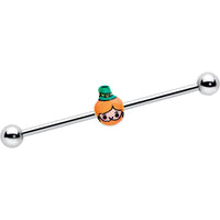 14G Sweet Happy Leprechaun St Patricks Industrial Barbell 38mm