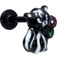 16G 5/16 Black Funky Skunk Labret Monroe Tragus