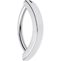 14G 1/2 316L Surgical Steel Smooth Style Hinged Hoop Belly Ring