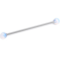 14G Opalite Natural Stone Industrial Barbell 38mm