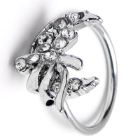 20G 5/16 Jeweled Paradise Conch Hoop Cartilage Helix Hoop Earring