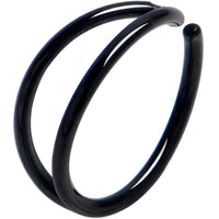 20G 5/16 Black Double Nose Hoop