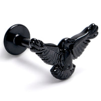16G 5/16 Black Raven Bird Labret Monroe Tragus