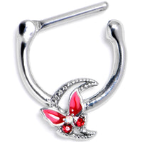 16G 5/16 Aurora Gem Butterfly Pink Beauty Cartilage Clicker