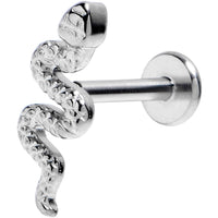 16G 5/16 Grade 23 Titanium Snake Threadless Push In Labret Tragus