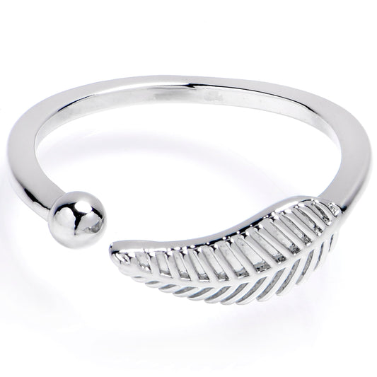 A Little Leaf Adjustable Toe Ring