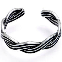 Ribbon Waves Adjustable Toe Ring