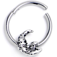 16G 3/8 Mushrooms on the Moon Hinged Segment Ring