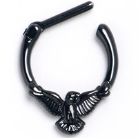 16G 5/16 Black Raven Bird Cartilage Clicker