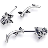 16G 5/16 Optical Illusion Rose Flower Cheater Plug Set