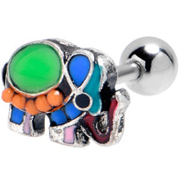 16G 1/4 Colorful Elephant Cartilage Tragus Earring
