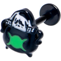 16G 5/16 Black Triple Moon Cauldron Labret Monroe Tragus