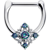 16G 5/16 Vitrail CZ Gem Beauty Cross Cartilage Clicker