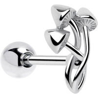 Trippy Mushroom Trio Barbell Tongue Ring