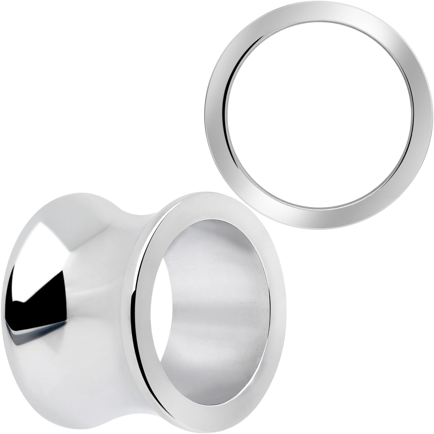 Hand Polished Thick Double Flare Tunnel Plug Set 6mm to 25mm