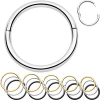 20G Implant Grade Titanium Half Closure Hinged Segment Ring