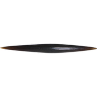 6G Organic Black Horn Straight Taper 4mm