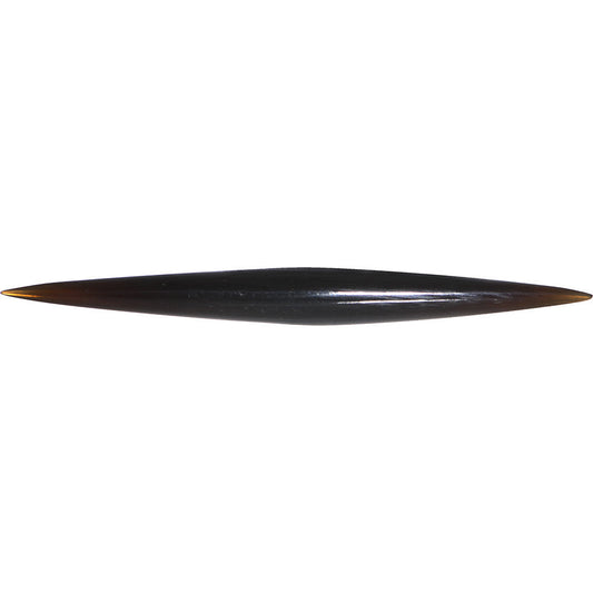 6G Organic Black Horn Straight Taper 4mm