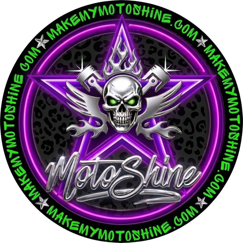 MotoShine Logo Decal 3”