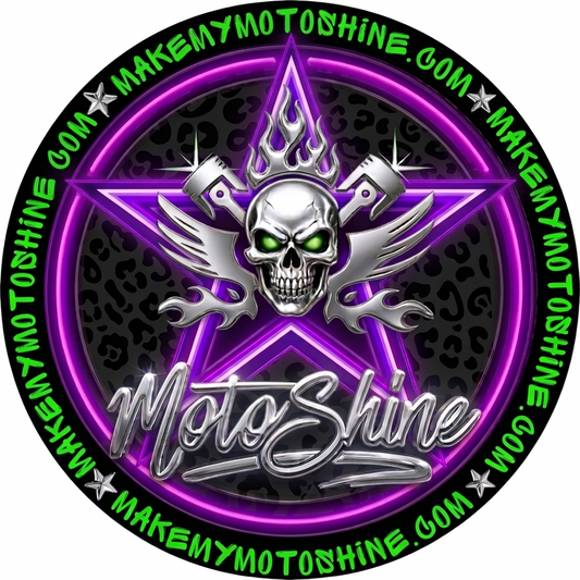 MotoShine Logo Decal 3”