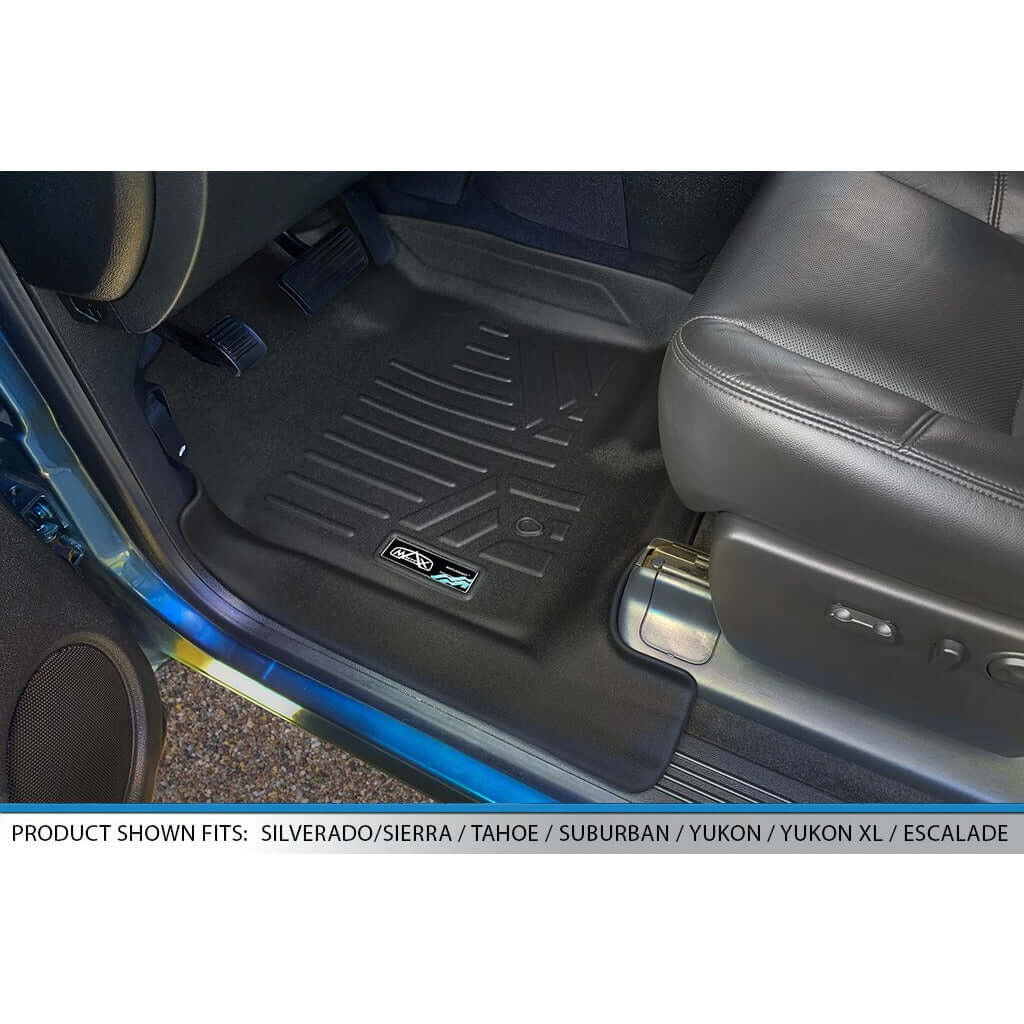 SMARTLINER Custom Fit Floor Liners For 2007-2013 Silverado/Sierra 1500/2500/3500 HD Extended Cab