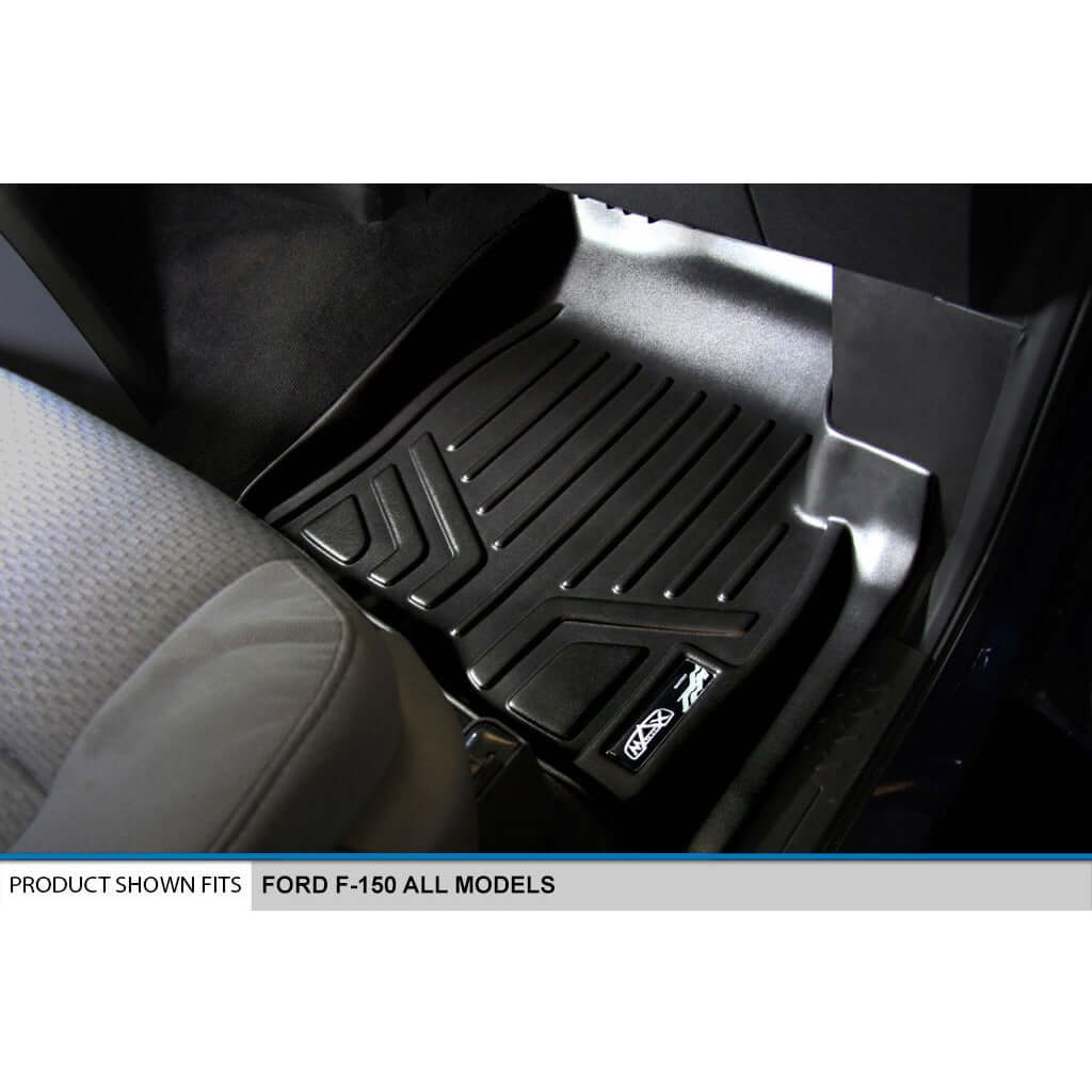Smart Trim™ Custom Fit Floor Liners For 2009-2010 Ford F-150 SuperCab Non Flow-Through Center Console