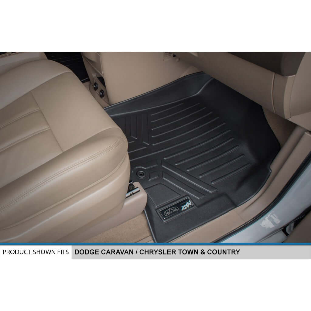 Smart Trim™ Custom Fit Floor Liners For 2008 2020 Caravan/Town & Country (Stow'n Go Only)